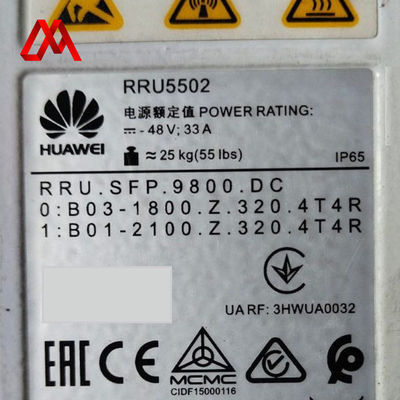 HUAWEI RRU1800/2100 RRU5502 02312BSJ Unité radio à distance à double bande pour les réseaux 4G et 5G